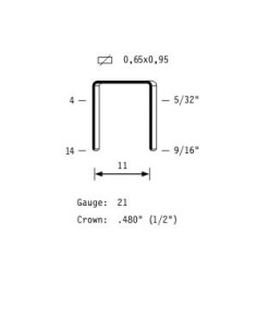 Agrafes fines type AD