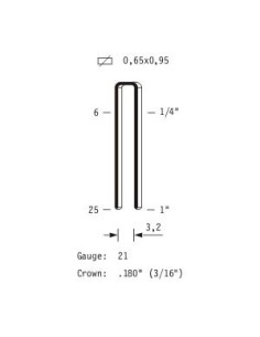 Agrafes fines type TB