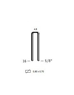 Agrafes fines type U