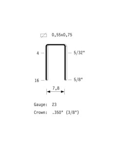 Agrafes fines type V