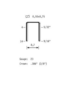 Agrafes fines type VF