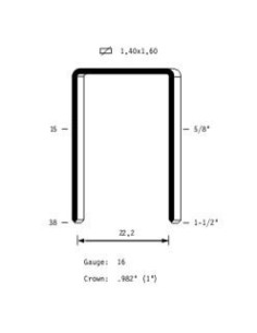 Agrafes lourdes type WC