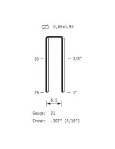 Agrafes moyennes type HB