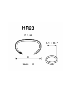 Agrafes spéciales type HR-23