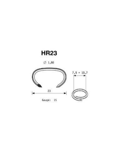 Agrafes spéciales type HR-23