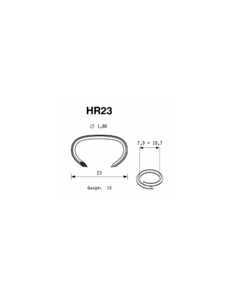 Agrafes spéciales type HR-23