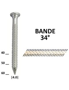 Pointes d'ancrage 34° pour sabots et connecteurs type KA
