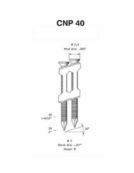 Pointes rouleaux 16° pour sabots et connecteurs type CNP