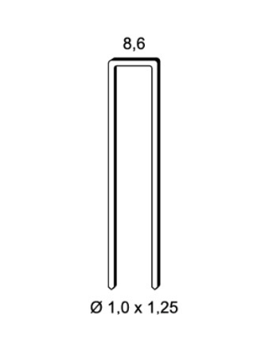 Agrafes moyennes type H