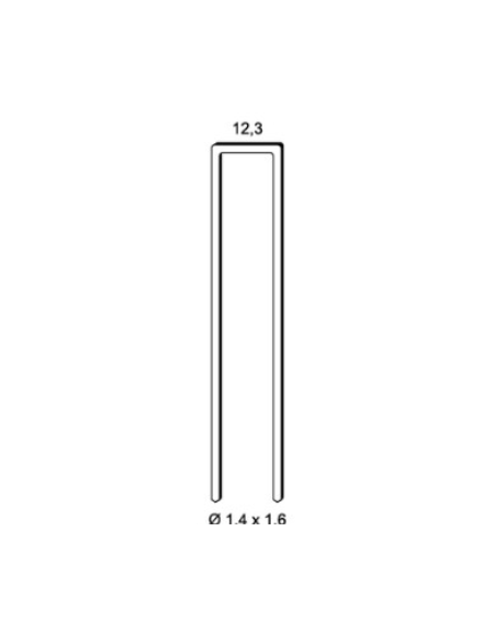 Agrafes lourdes type S