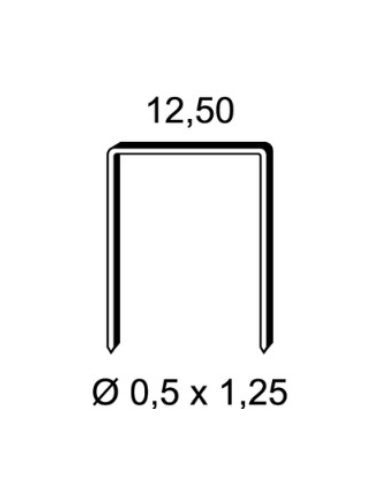 Agrafes carton type D