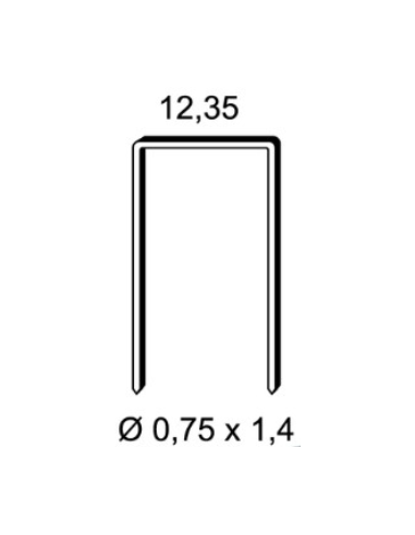 Agrafes carton type 65