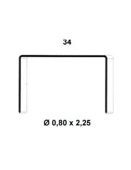 Agrafes carton type 34L